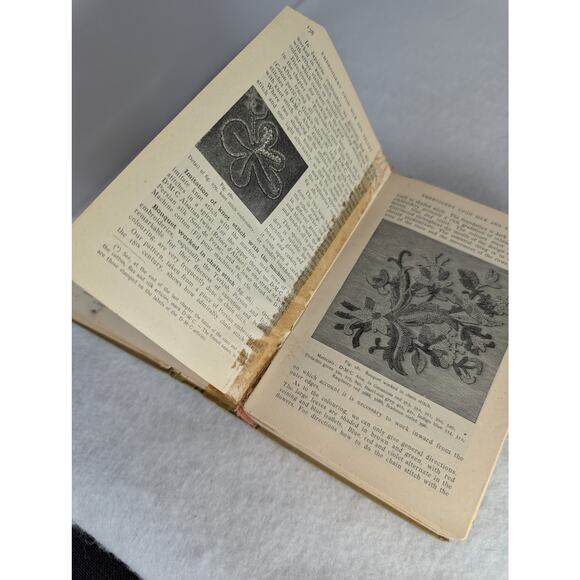 Encyclopedia 0f Needlework Dillmont needs rebinding c1900.Has inscription - Picture 5 of 9